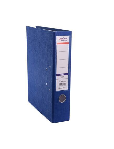 Biblioraft A4 plastifiat PP, 7.5 cm, OPTIMA Classic, Culoare: Alb-[3]