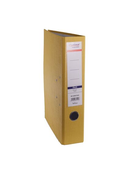 Biblioraft A4 plastifiat PP, 7.5 cm, OPTIMA Classic, Culoare: Alb-[6]
