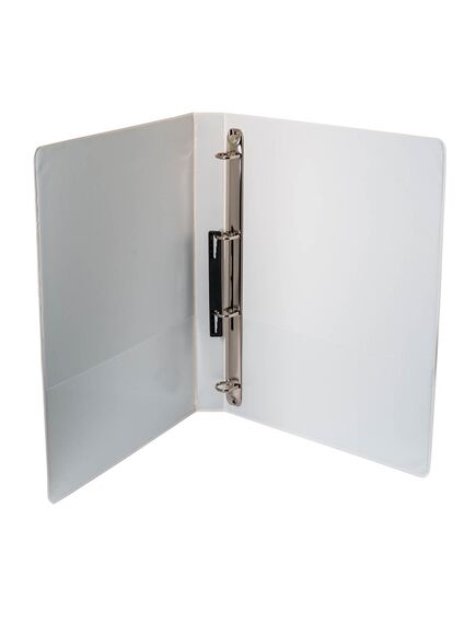 Caiet mecanic A4, 4 inele 16 mm, cu buzunar, alb, OPTIMA-[4]