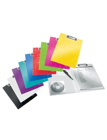 Clipboard dublu A4, negru, WOW LEITZ, Culoare: Negru-[3]