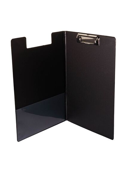 Clipboard dublu plastifiat, A4, OPTIMA, Culoare: Negru-[2]