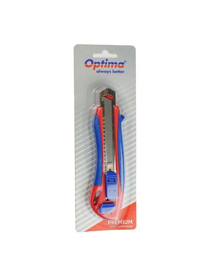 Cutter mare 18 mm, cu grip, 2 rezerve, OPTIMA SK5-[4]