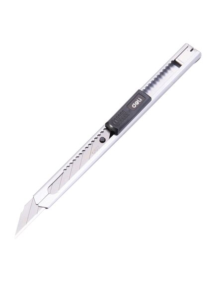 Cutter mic 9 mm, sina metalica DELI 2034-[2]