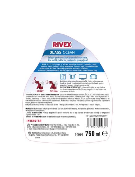 Detergent geamuri RIVEX Glass Ocean, 750 ml-[2]