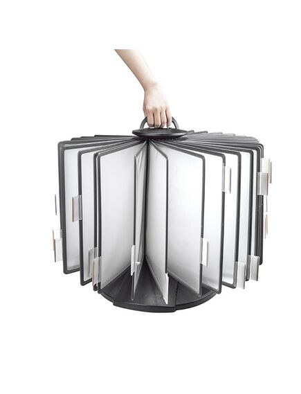 Display birou cu 30 buzunare A4, rotativ, AIDATA-[2]