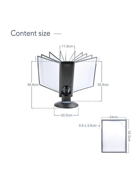 Display birou rotativ cu 10 buzunare A4, AIDATA Motion-[4]
