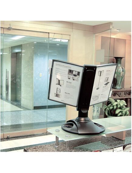 Display birou rotativ cu 10 buzunare A4, Swivel AIDATA-[5]