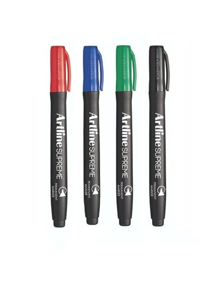 Marker permanent, varf 1.0 mm, negru, ARTLINE Supreme, Culoare: Negru-[3]