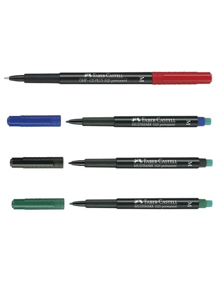 Marker permanent M FABER-CASTELL Multimark, negru, Culoare: Negru-[3]