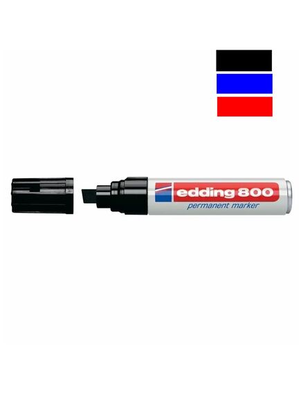 Marker permanent, varf tesit 4-12 mm, negru, EDDING 800, Culoare: Negru-[7]