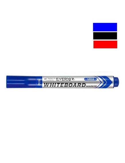 Marker pentru tabla, varf 2.5mm, albastru, DELI, Culoare: Albastru-[4]