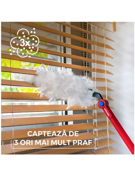 Pamatuf praf cu maner lung VILEDA Flex and Catch, cu o rezerva-[2]