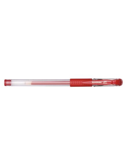 Pix cu gel si grip 0.5 mm DONAU, Culoare: Rosu-[2]
