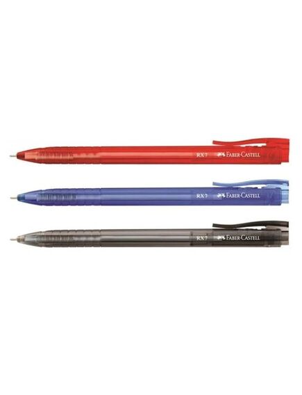 Roller cu gel, varf 0.7 mm, albastru, RX7 FABER-CASTELL, Culoare: Albastru-[2]