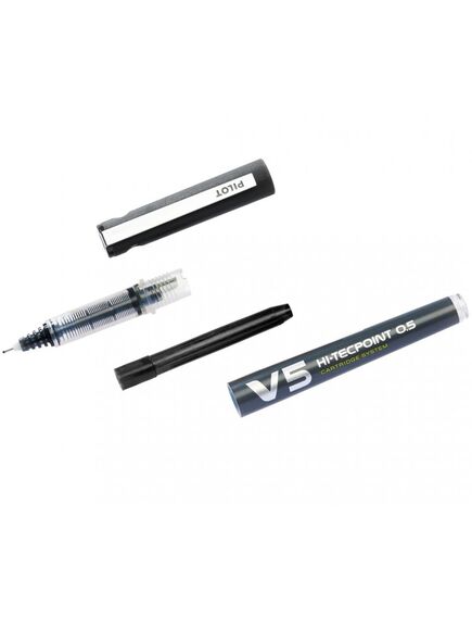 Roller cu cerneala, 0.5 mm, verde, PILOT V5 HI-TECPOINT, Culoare: Verde-[3]