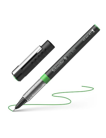 Roller cu cerneala, 0.5 mm, verde, SCHNEIDER Xtra 805, Culoare: Verde-[2]
