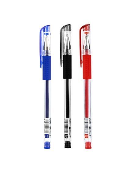 Roller cu gel, 0.5 mm, albastru, DELI 6600, Culoare: Albastru-[4]