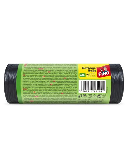 Saci menajeri FINO, 60 L, 20 buc/rola-[2]