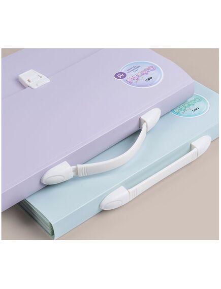 Servieta plastic cu burduf, 13 compartimente, DELI Colorful-[6]