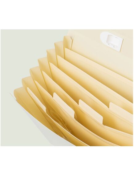 Servieta plastic cu burduf, 7 compartimente, DELI Colorful-[6]