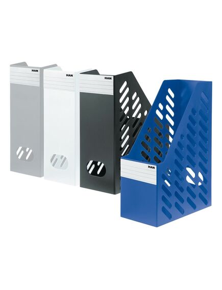 Suport vertical pentru cataloage, A4, albastru, HAN Klassik XXL, Culoare: Albastru-[3]