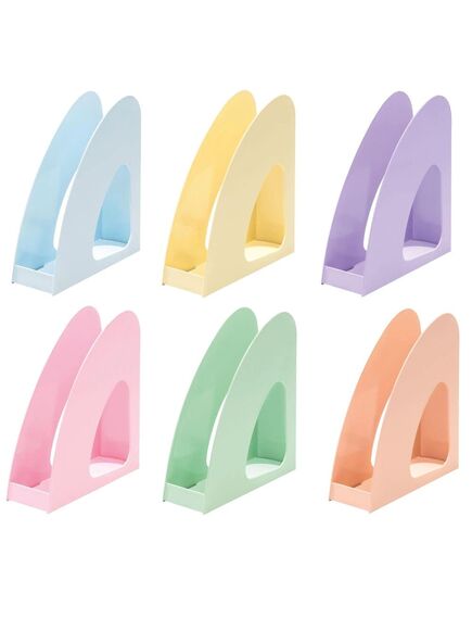 Suport vertical plastic pentru cataloage, albastru, HAN Re-Loop Pastel, Culoare: Albastru-[4]