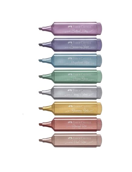 Textmarker FABER-CASTELL 1546 Metallic, albastru, Culoare: Albastru-[4]