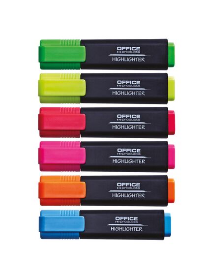 Textmarker, varf tesit 1-5 mm, albastru, OFFICE PRODUCTS, Culoare: Albastru-[3]