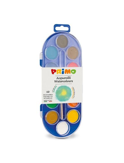 Acuarele 12 culori/set + pensula, 30 mm, Morocolor PRIMO-