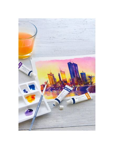 Acuarele cu paleta pictura, 12 tuburi /set, FABER-CASTELL-[4]
