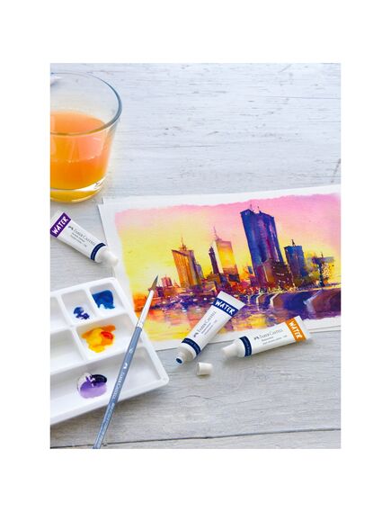Acuarele cu paleta pictura, 24 tuburi /set, FABER-CASTELL-[3]