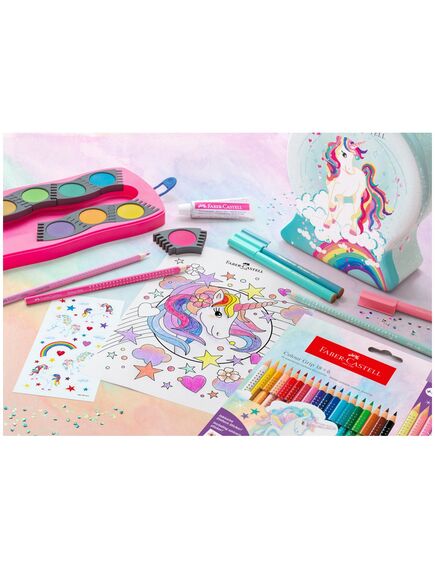 Carioci FABER-CASTELL Connector Unicorn, 33 culori/set-[3]