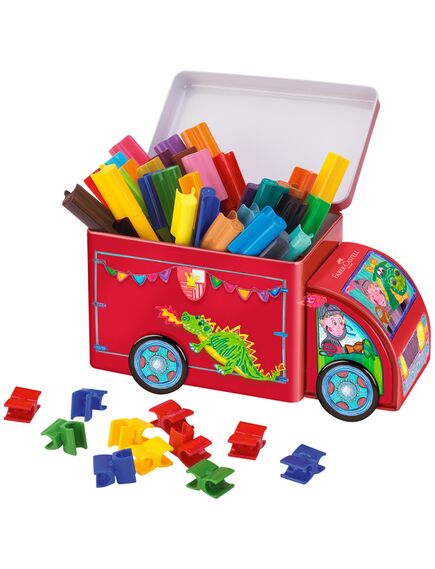 Carioci cu clip 33 culori Camion Connector FABER-CASTELL-[2]