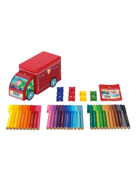 Carioci cu clip 33 culori Camion Connector FABER-CASTELL-[3]