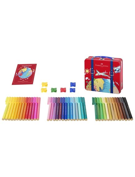 Carioci cu clip 40 culori/cutie, Connector FABER-CASTELL-[3]
