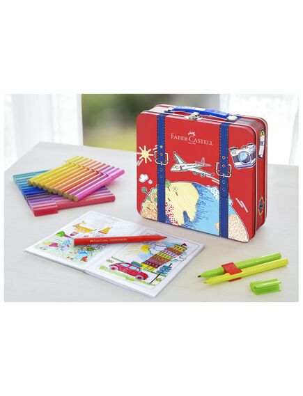 Carioci cu clip 40 culori/cutie, Connector FABER-CASTELL-[2]