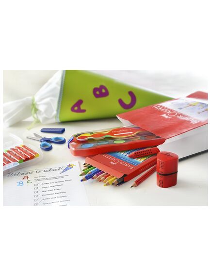 Creioane cerate, 12 culori/set, FABER-CASTELL Jumbo-[3]