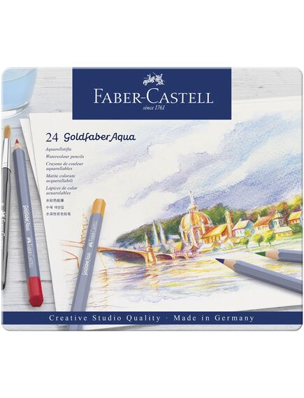 Creioane colorate FABER-CASTELL Goldfaber Aqua 24 culori/set-[3]
