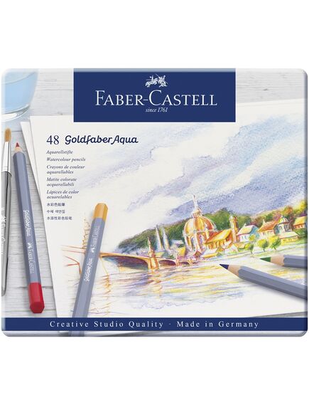 Creioane colorate FABER-CASTELL Goldfaber Aqua 48 culori/set-[3]