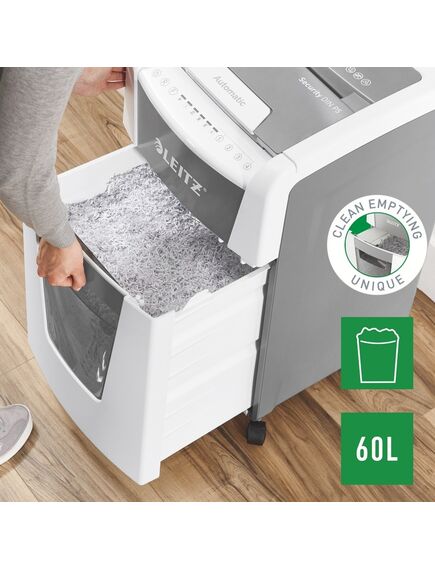 Distrugator documente automat, micro cross-cut LEITZ IQ Autofeed Office 300-[7]