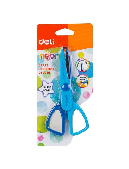 Foarfeca copii, cu model, 13.5 cm, DELI Zig-Zag-[2]