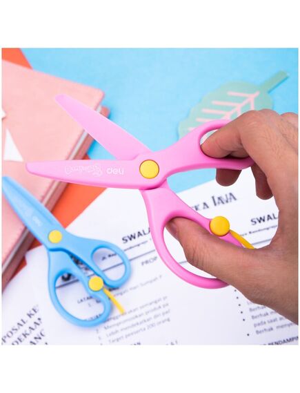 Foarfeca pentru copii, 13 cm, din plastic, DELI D604-[3]