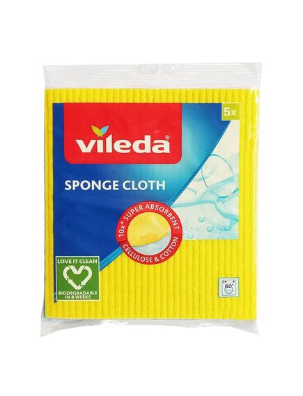 Lavete umede VILEDA Sponge Cloth, 5 buc/set-[2]