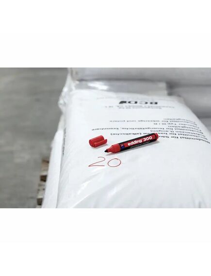 Marker permanent, varf rotund, 1.5-3 mm, albastru, EDDING 300, Culoare: Albastru-[4]