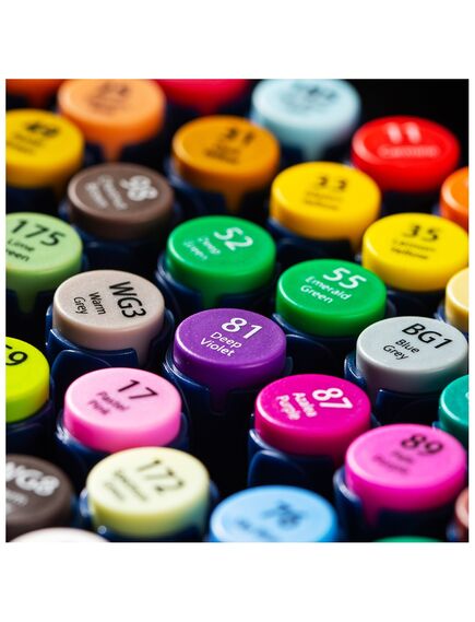 Markere sketching cu 2 capete 1 mm/6 mm, 40 buc/set, Finenolo DELI-[5]