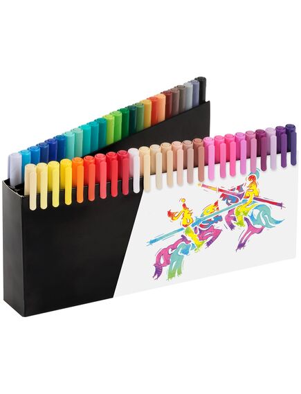 Markere tip pensula 50 culori/set, Black Edition FABER-CASTELL-[2]