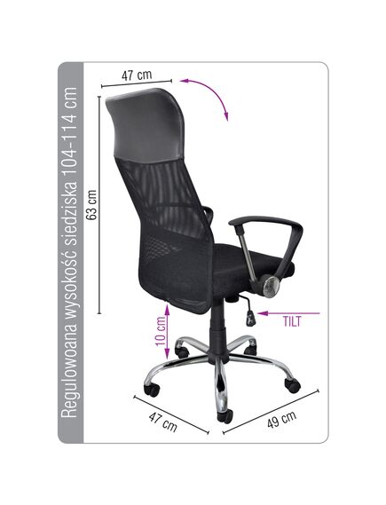 Scaun birou ergonomic OFFICE Products Corfu-[3]