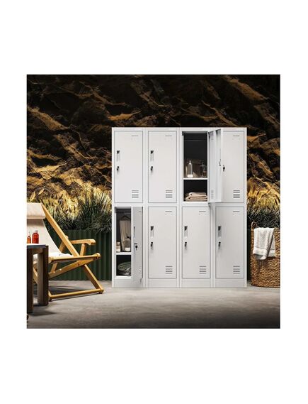 Vestiar metalic cu 2 usi, 38x45x185 cm RFG-[2]