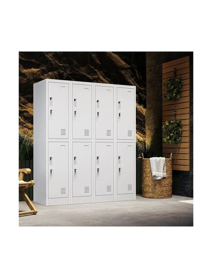 Vestiar metalic cu 2 usi, 38x45x185 cm RFG-[3]