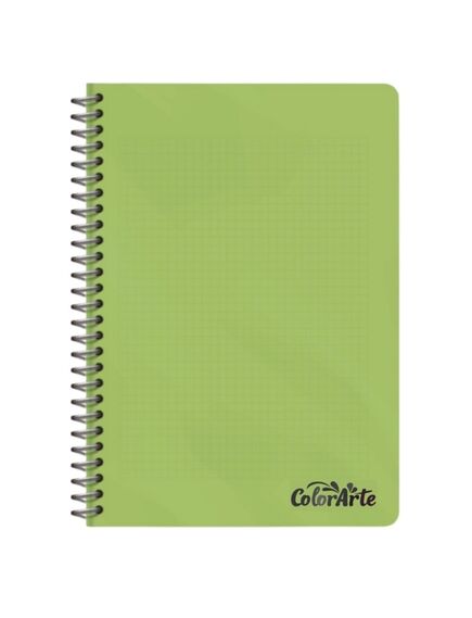 Caiet cu spirala A4, 100 file, coperta plastic, matematica, ColorArte, Liniatura: Matematica-[5]